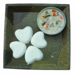 Millet Idly (4 pcs.) & Kurma (8 oz.)